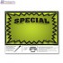 Green Special 3D Starburst Merchandising Placards 1UP (11" x 7") - Copyright - A1PKG.com - 16004