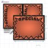 Orange Special 3D Starburst Merchandising Placards 2UP (5.5" x 7") - Copyright - A1PKG.com - 16015