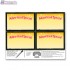 Advertised Special Merchandising Placards 4UP (5.5" x 3.5") - Copyright - A1PKG.com - 16804