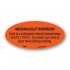 Mechanically Tenderized Fluorescent Red Oval Merchandising Labels - Copyright - A1PKG.com SKU - 20221