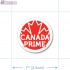 Canada Prime Grade Red Circle Merchandising Labels - Copyright - A1PKG.com SKU - 20322