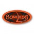 Boneless Fluorescent Red Oval Merchandising Labels - Copyright - A1PKG.com SKU - 20427