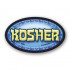 Kosher Full Color Oval Merchandising Labels - Copyright - A1PKG.com SKU -  25901