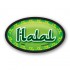 Halal Full Color Oval Merchandising Labels - Copyright - A1PKG.com SKU -  25902