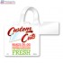 Custom Cuts Merchandising Rectangle Shelf Dangler - Copyright - A1PKG.com - 26565
