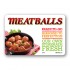 Meatballs Full Color HMR Rectangle Merchandising Labels - Copyright - A1PKG.com SKU -  26600