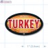 Turkey Full Color Oval Merchandising Labels - Copyright - A1PKG.com SKU -  27201