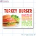 Turkey Burger Full Color HMR Oval Merchandising Labels - Copyright - A1PKG.com SKU -  27202
