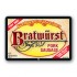 Bratwurst Pork Sausage Full Color Rectangle Merchandising Labels - Copyright - A1PKG.com SKU -  28101