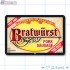 Bratwurst Pork Sausage Full Color Rectangle Merchandising Labels - Copyright - A1PKG.com SKU -  28101