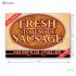 Fresh Store Made Sausage Full Portrait Merchandising Poster - Copyright - A1PKG.com SKU -  28173