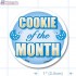 Cookie of the Month Full Color Circle Merchandising Label Copyright A1PKG.com - 30102