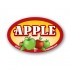 Apple Full Color Oval Merchandising Labels - Copyright - A1PKG.com SKU -  33101