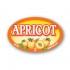 Apricot Full Color Oval Merchandising Labels - Copyright - A1PKG.com SKU -  33102