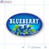 Blueberry Full Color Oval Merchandising Labels - Copyright - A1PKG.com SKU -  33105