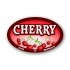 Cherry Full Color Oval Merchandising Labels - Copyright - A1PKG.com SKU -  33106