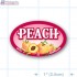 Peach Full Color Oval Merchandising Labels - Copyright - A1PKG.com SKU -  33113
