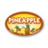 Pineapple Full Color Oval Merchandising Labels - Copyright - A1PKG.com SKU -  33114