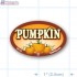 Pumpkin Full Color Oval Merchandising Labels - Copyright - A1PKG.com SKU -  33116