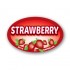 Strawberry Full Color Oval Merchandising Labels - Copyright - A1PKG.com SKU -  33119
