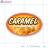 Caramel Full Color Oval Merchandising Labels - Copyright - A1PKG.com SKU -  33120