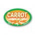 Carrot Full Color Oval Merchandising Labels - Copyright - A1PKG.com SKU -  33121