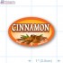 Cinnamon Full Color Oval Merchandising Labels - Copyright - A1PKG.com SKU -  33123