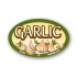 Garlic Full Color Oval Merchandising Labels - Copyright - A1PKG.com SKU -  33124