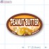 Peanut Butter Full Color Oval Merchandising Labels - Copyright - A1PKG.com SKU -  33126