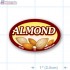 Almond Full Color Oval Merchandising Labels - Copyright - A1PKG.com SKU -  33130