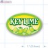 Key Lime Full Color Oval Merchandising Labels - Copyright - A1PKG.com SKU -  33143