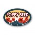 Poppy Seed Full Color Oval Merchandising Labels - Copyright - A1PKG.com SKU -  33144