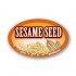 Sesame Seed Full Color Oval Merchandising Labels - Copyright - A1PKG.com SKU -  33147
