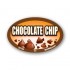Chocolate Chip Full Color Oval Merchandising Labels - Copyright - A1PKG.com SKU -  33149