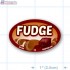 Fudge Full Color Oval Merchandising Labels - Copyright - A1PKG.com SKU -  33150