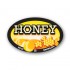 Honey Full Color Oval Merchandising Labels - Copyright - A1PKG.com SKU -  33153