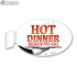 Hot Dinner Ready To Go Merchandising Oval Aisle Talker - Copyright - A1PKG.com - 66516