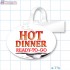 Hot Dinner Ready To Go Merchandising Oval Shelf Dangler - Copyright - A1PKG.com - 66517