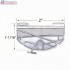 Mini Twist-On Ceiling Display System- 8" White Cotton Cord w/barbed end A1pkg.com SKU 7208W