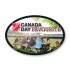 Canada Day Full Color Oval Merchandising Label Copyright A1PKG.com - 90110