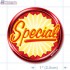 Special Burst Circle Merchandising Labels - Copyright - A1PKG.com SKU # 10114