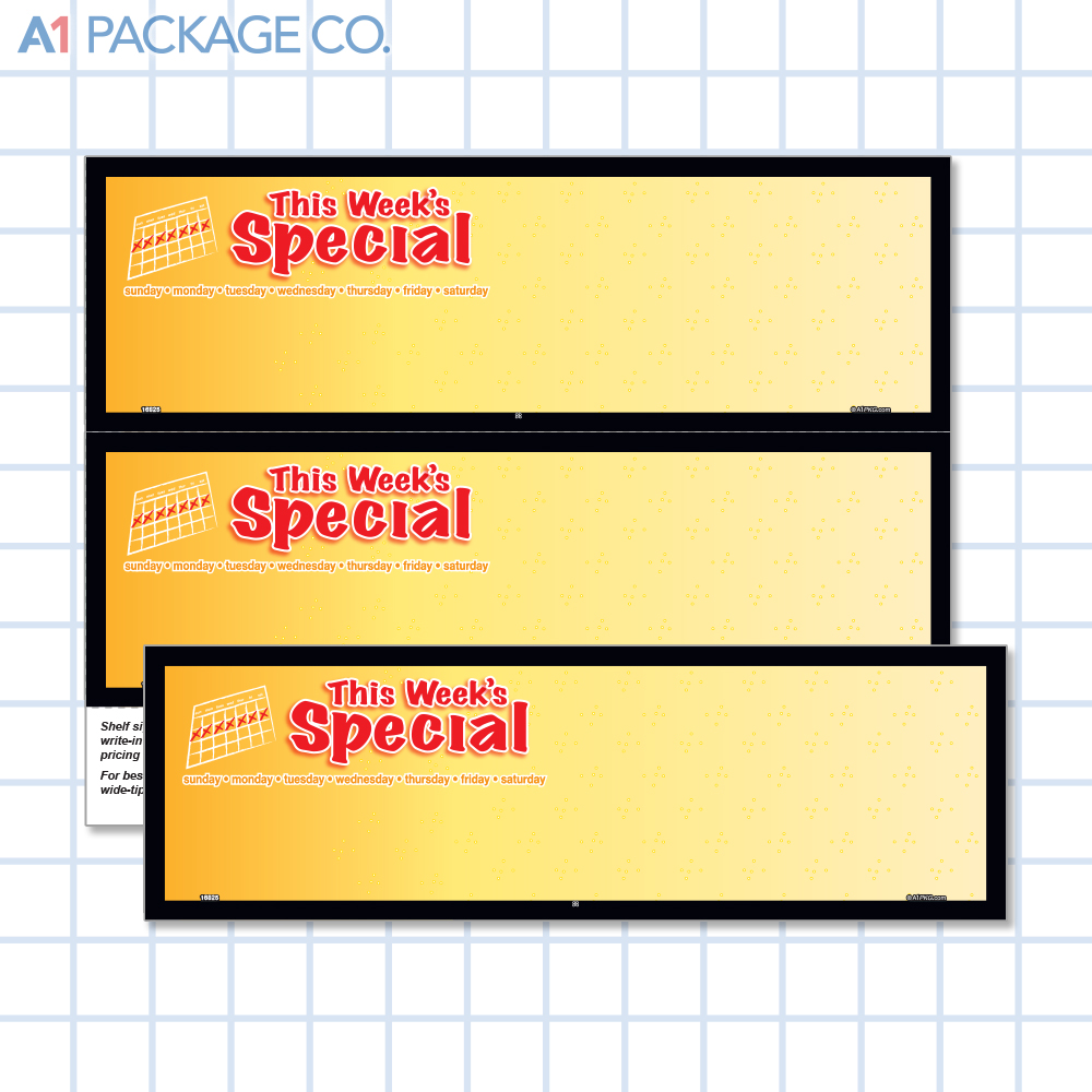 This Week's Special Placards (11x3.5 inch) 10 Count