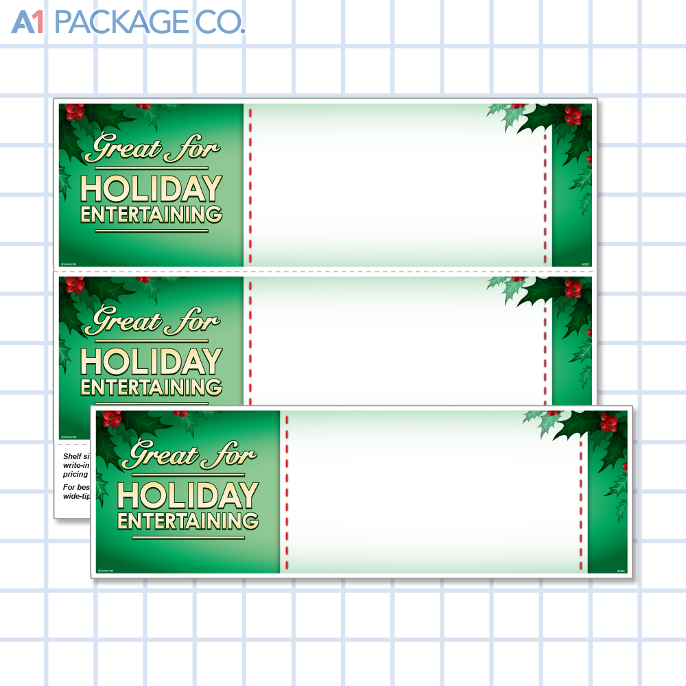 Great for Holiday Entertaining Placards (11x3.5 inch) 10 Count