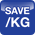 A1pkg merchandising Save per KG Labels